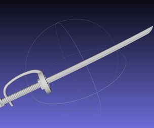 One Piece Shanks Sword Printable Assembly