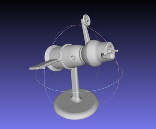 Soyuz 7K 0K Space Capsule Printable Board Game Scale Space Race Micro Miniature