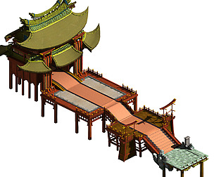 land scenes - built in the lake level building 01