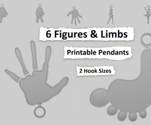 🧍 Accessories (Body) – 3D Printable Pendant Collection