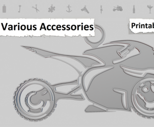 🧩 Accessories (Various) – 3D Printable Pendant Collection
