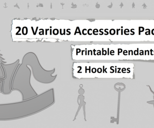 🧷 Accessories Pack – 3D Printable Pendant Collection