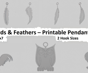 🐦 Creatures (Birds) – 3D Printable Pendant Collection