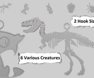 🐾 Various Creatures – 3D Printable Pendant Collection