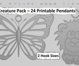 🐾 Creature Pack – 3D Printable Pendant Collection