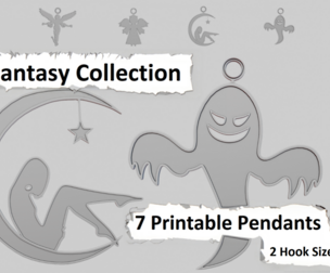 🪄 Fantasy Pendants – 3D Printable Collection