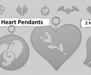 ❤️ Love Pendants – 3D Printable Collection