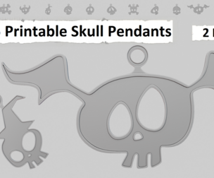 💀 Skull Pendants – 3D Printable Collection