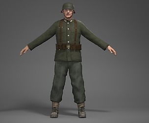 German WWII soldier -E