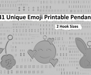 🧿 Megapack of 931 Unique Emoji-Inspired 3D Printable Pendants