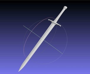 Konosuba Darkness Sword Printable Assembly
