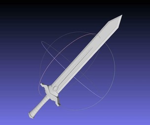 Frieren Himmel Hero Sword Printable Assembly
