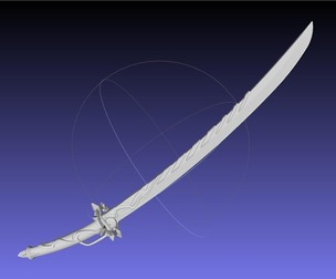 Fire Emblem Raijinto Sword And Sheath Printable Assembly