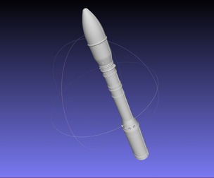 Arianespace ASI ESA Vega Rocket Printable Miniature