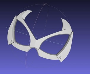 Spider Man PS4 Black Cat Mask Model