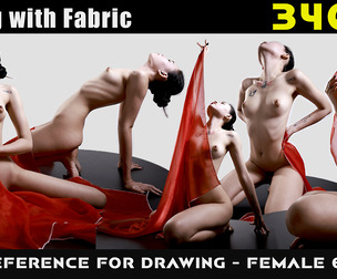 Posing With Fabric | Drawing Reference - Female 60