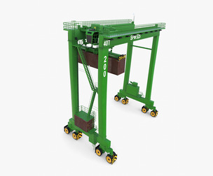 Rubber Tired Gantry Crane V4