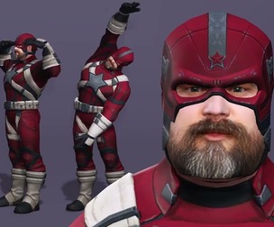 Realistic Red Guardian Thunderbolts David Harbour marvel 3D model