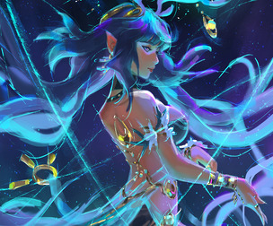 Lauma (Genshin Impact). SFW set with Video of painting, tutorial voiceover.