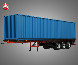 Tri-Axle Container Trailer