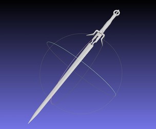 The Witcher Ciri Sword Printable Assembly