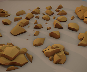 Free LowPoly Rocks Set01