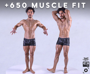 +650 Muscle Fit Reference Pictures – Vol 31 | 360° Shots