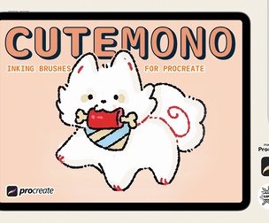 CuteMono Inking Brushes for Procreate
