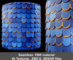 Painted Wooden Roof Substance Painter Material and Textures