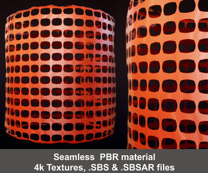 Barricade Safety Net Substance Painter Material and Textures