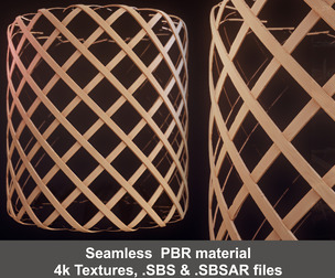 Wood Grill Substance Painter Material and Textures