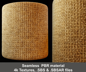 Natural Fabric Substance Painter Material and Textures