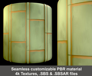 Painted Roof Substance Painter material and textures