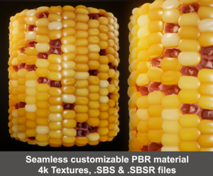 Corn Substance Painter Material and Textures