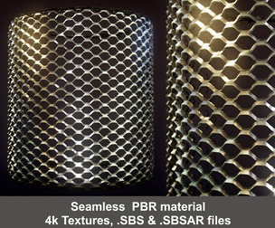 Metal Grill Substance Painter Material and Textures