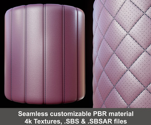 Upholstery Patterns Stitching Substance Painter Material and Textures