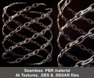 Chain Substance Painter Material and Textures