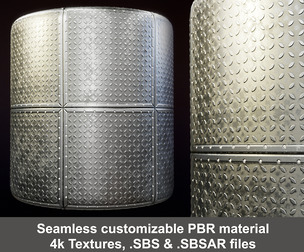 Sci-fi Metal Floor Substance Painter and textures
