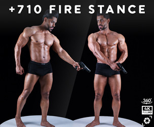 +710 Fire Stance Reference Pictures – Vol 13 | 360° Shots