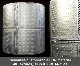 Sci-fi Floor Substance Painter Material and Textures