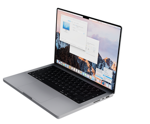 Laptop Mac book pro Realistic and Low-Poly Model