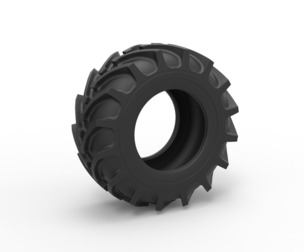 Tractor tire 37 Scale 1:25