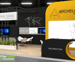 3D Model Exhibition Booth