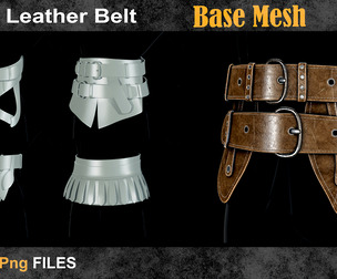 05 Leather Belt Base Mesh (Vol-23)