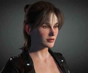 Female Nacked Complete Rigged 3d Character