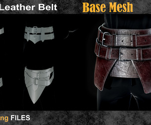 05 Leather Belt Base Mesh -vol 25