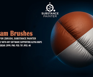 Seam Brushes-For Zbrush and Substance painter