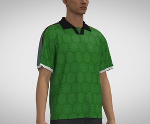 V-neck Collar Jersey