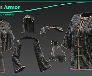 7 female chain armor with texture