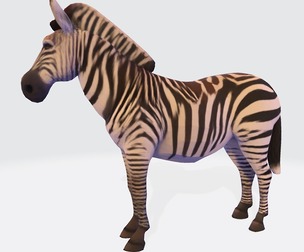 Realistic Zebra 3D Model – Rigging-Ready, Printable & Game-Optimized Asset